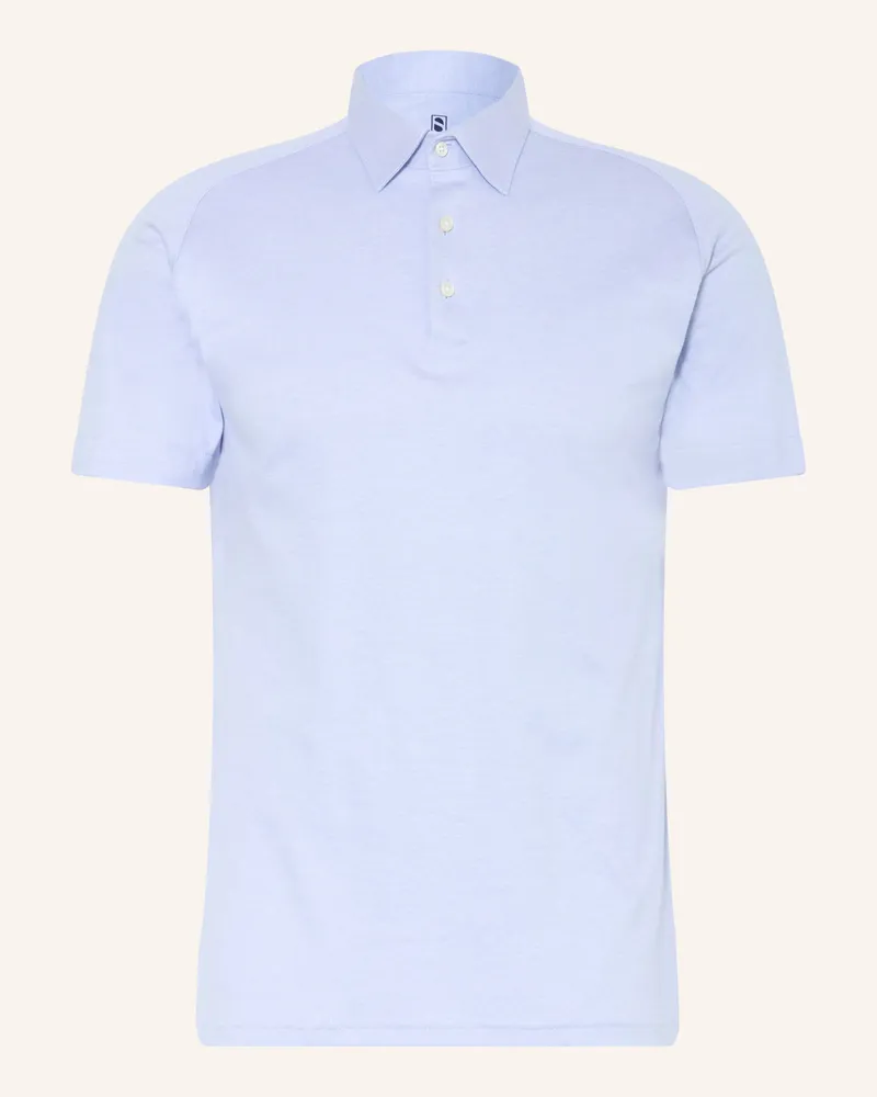 DESOTO Piqué-Poloshirt blau Hellblau