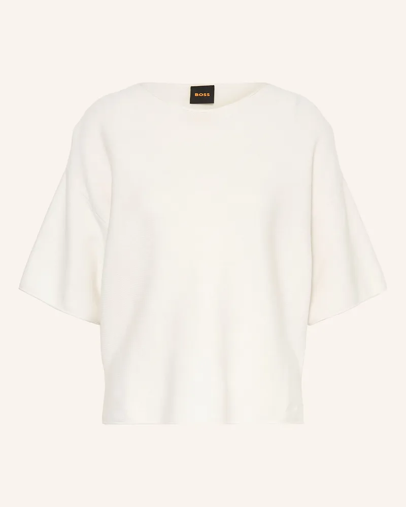 HUGO BOSS Strickshirt FOUETTA Creme