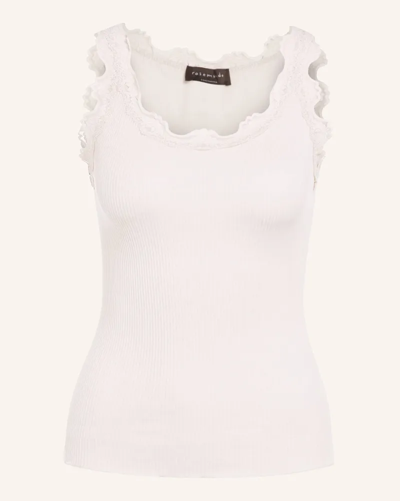 Rosemunde Seidentop Babette Mit Spitze rosa Hellrosa