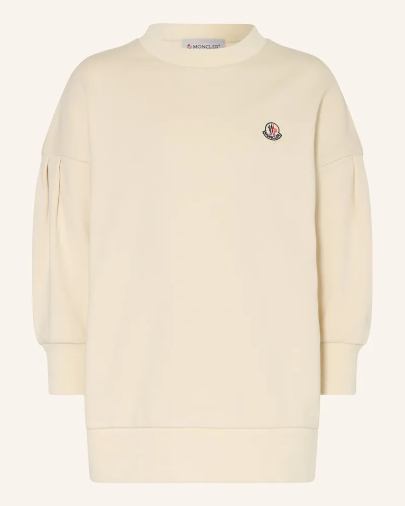 Moncler Sweatkleid weiss Creme