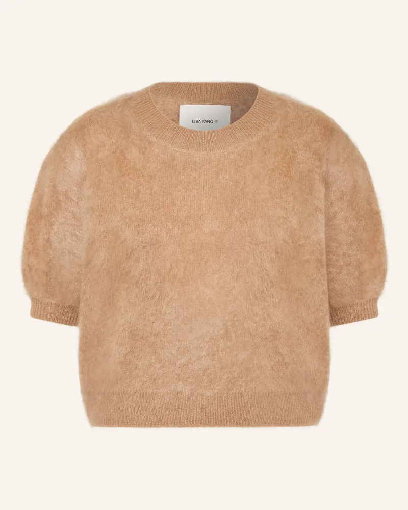 Lisa Yang Strickshirt aus Cashmere Camel