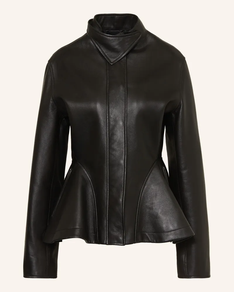 Alaïa Lederjacke schwarz Schwarz