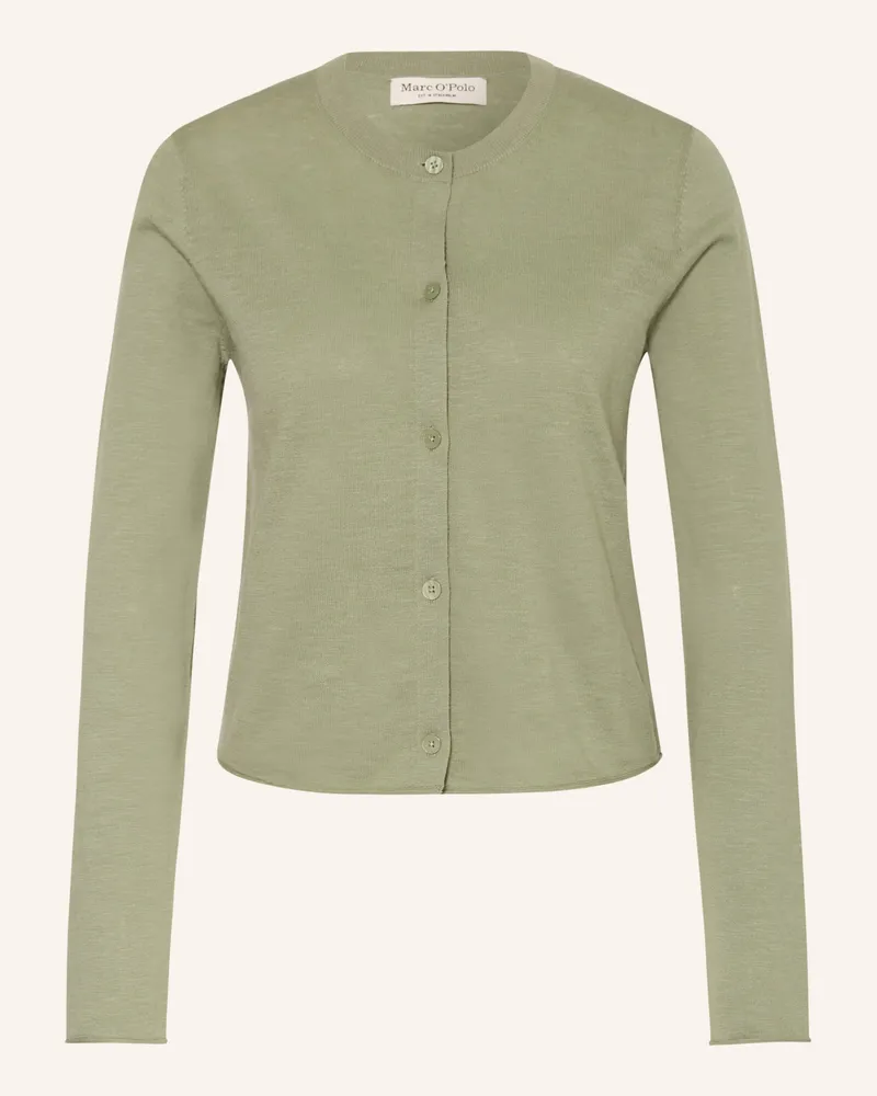 Marc O'Polo Strickjacke gruen Grün