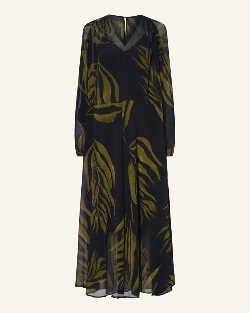 Iris von Arnim Plisseekleid FARAYA mit Seide Dunkelblau