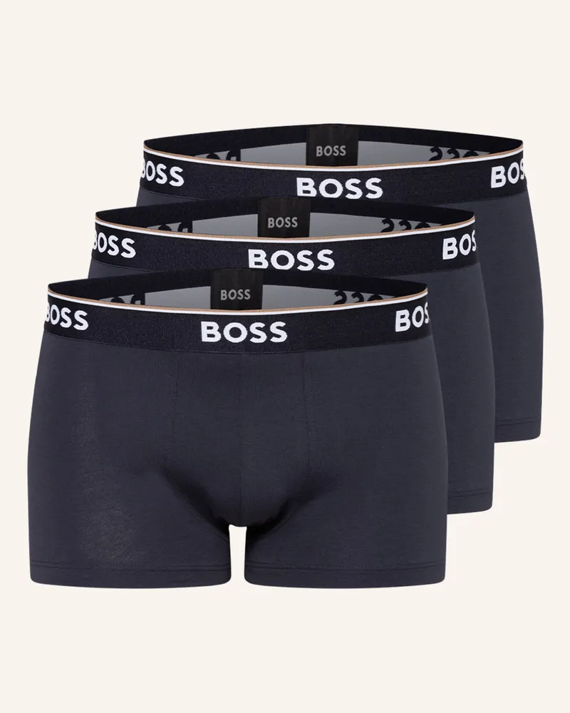 HUGO BOSS 3er-Pack Boxershorts Power blau Dunkelblau