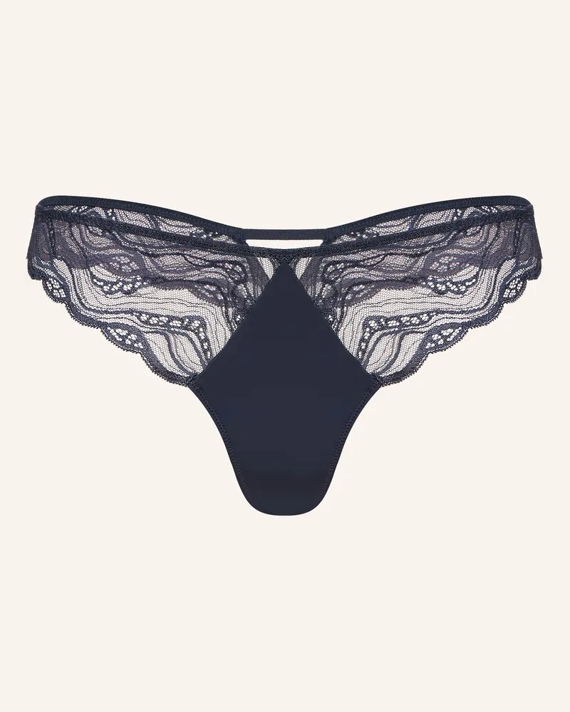 Calvin Klein String Sensual Strech Lace blau Dunkelblau