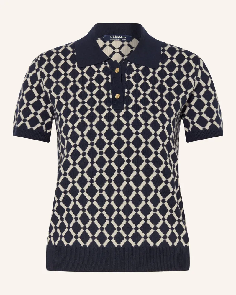 Max Mara Strick-Poloshirt EDERA Dunkelblau