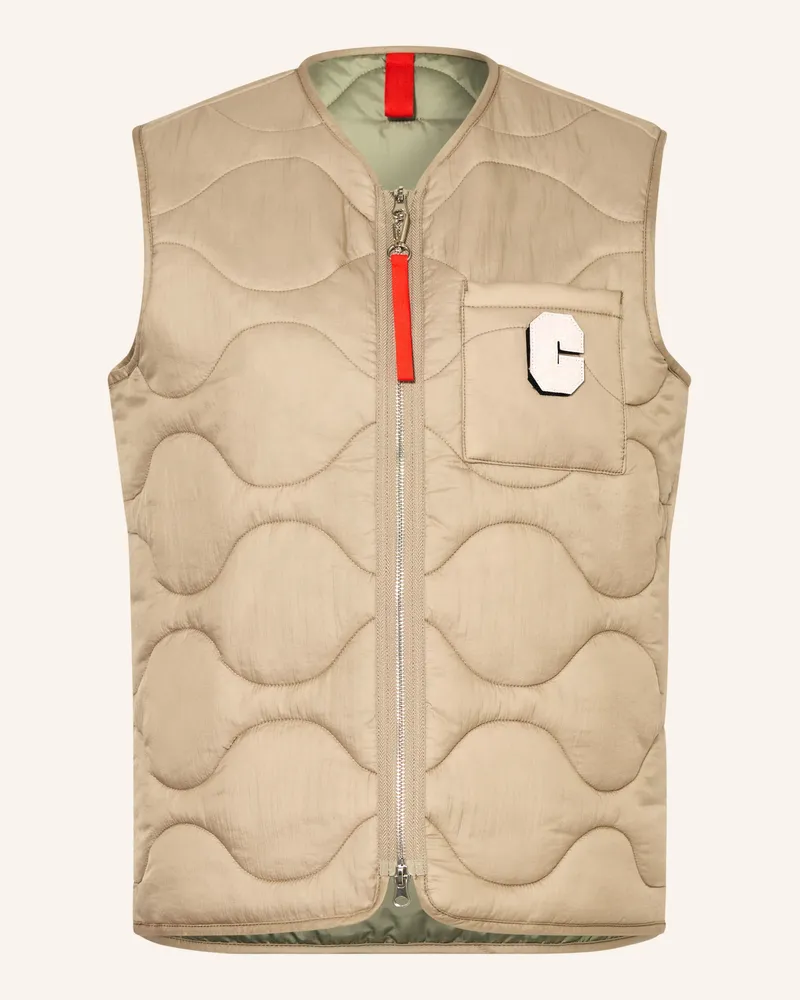 No. 1 Como Steppweste LYSS mit Pailletten Beige