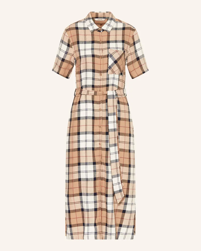 Barbour Hemdblusenkleid FERN mit Leinen Beige