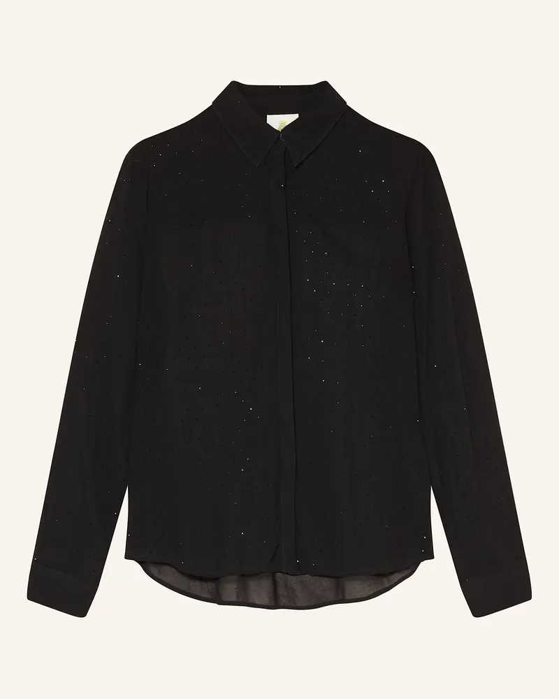 Princess goes Hollywood Hemdbluse mit Schmucksteinen Schwarz
