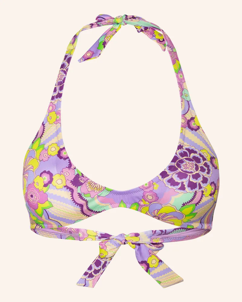 Vilebrequin Neckholder-Bikini-Top RAINBOW FLOWERS Pink