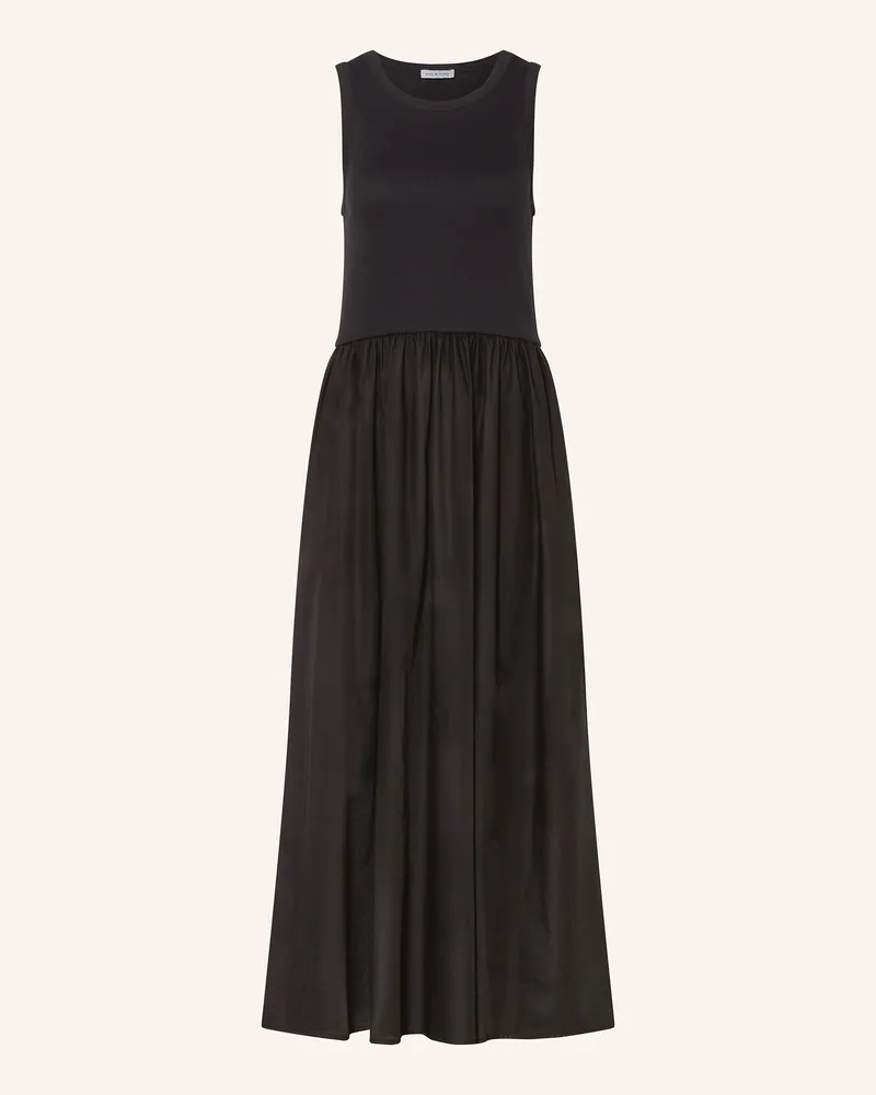 Mrs & HUGS Kleid im Materialmix Schwarz