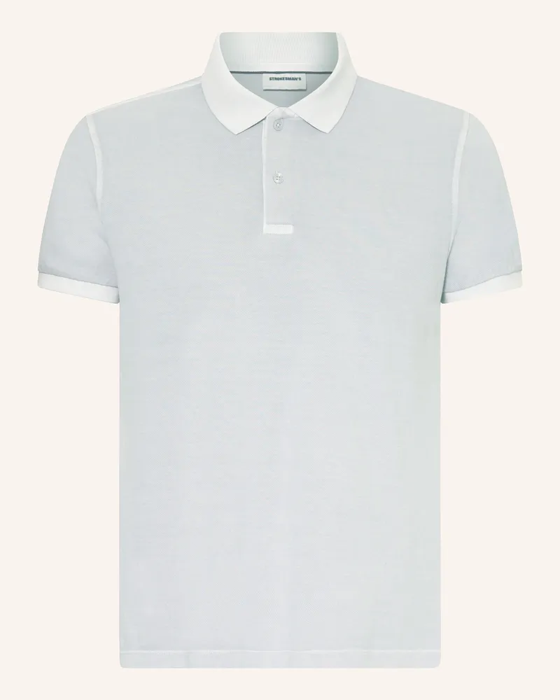 Strokesman's Piqué-Poloshirt grau Hellgrau