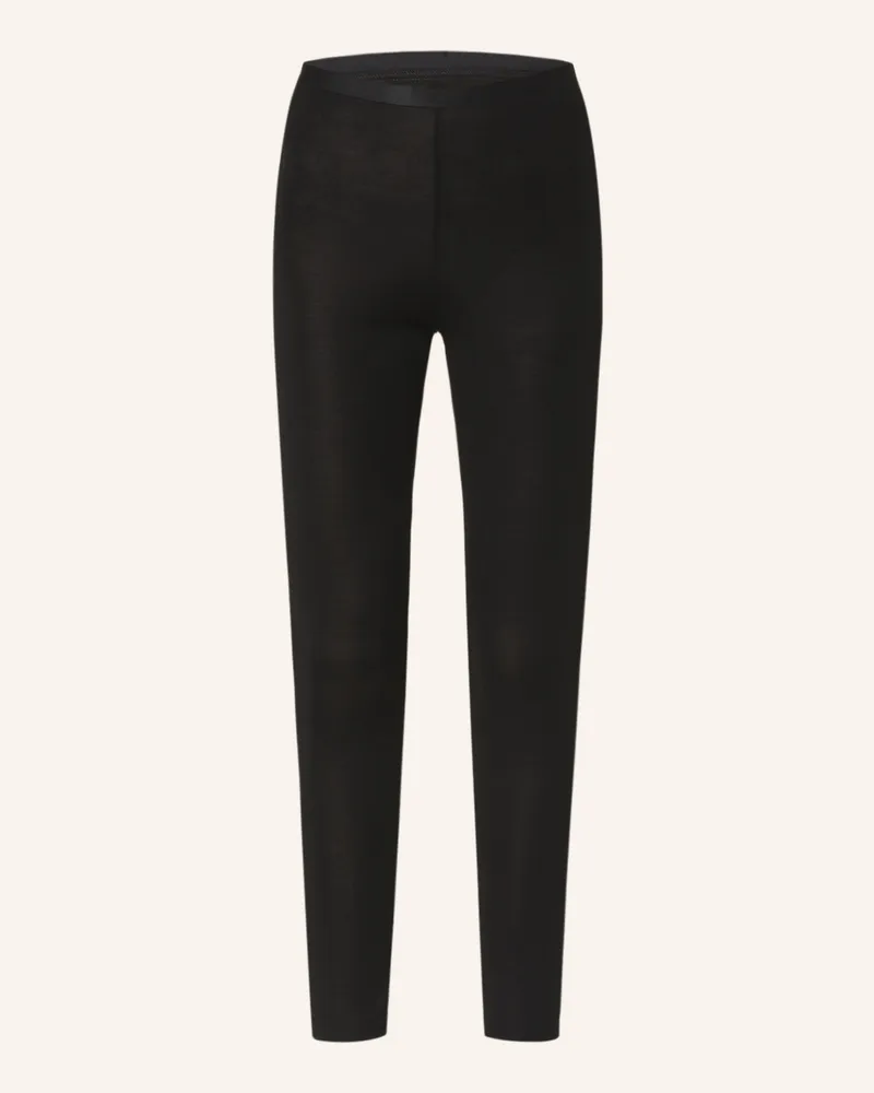 Calida Schlafhose TRUE CONFIDENCE mit Seide Schwarz