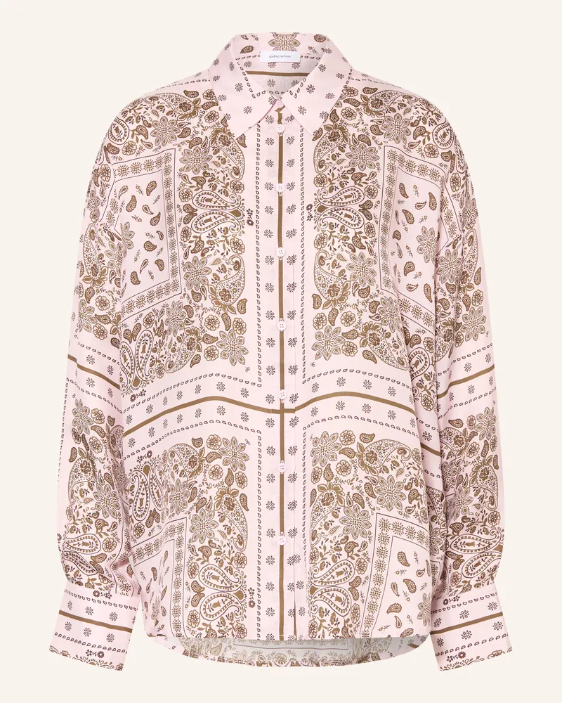 Darling Harbour Hemdbluse Mit Seide rosa Bandana
