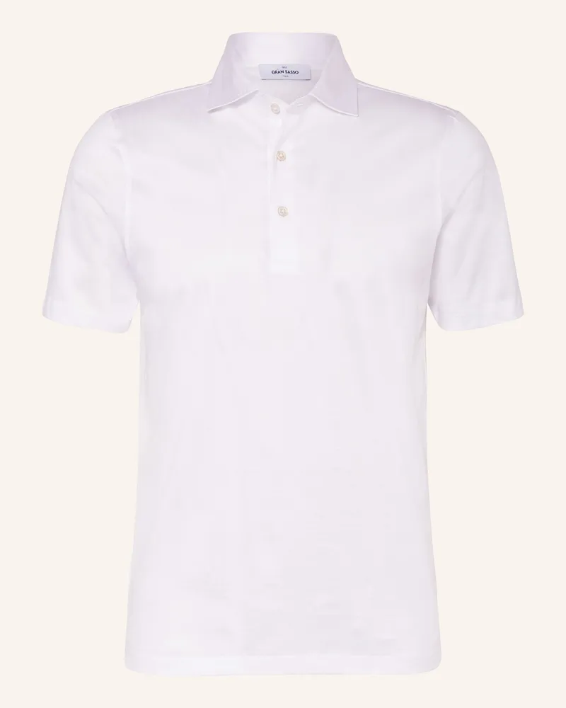Gran Sasso Jersey-Poloshirt weiss Weiss