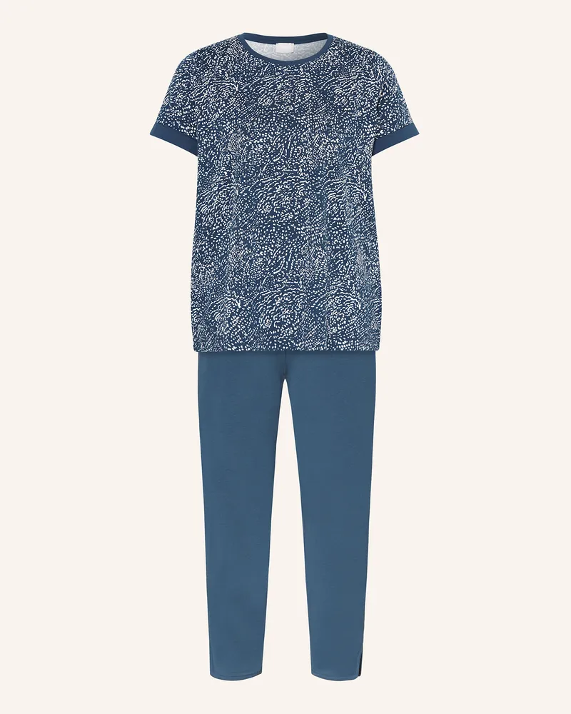 Mey 7/8-Schlafanzug Serie Liah blau Dunkelblau