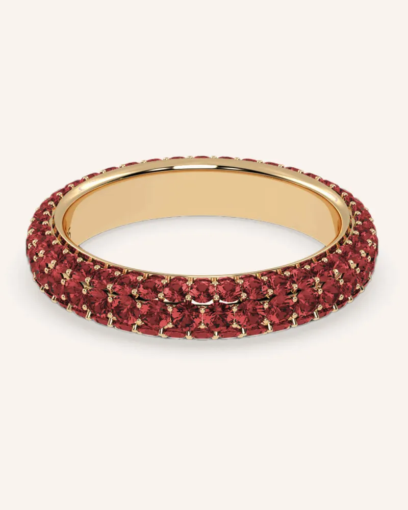 VEYNOU Ring Velvet Pavé Aus 14 Karat Gelbgold Und 3,00ct. Rubine gold Gold