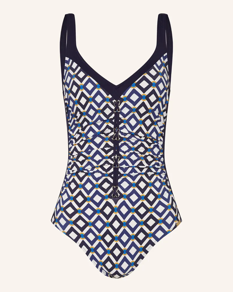 Charmline Shape-Badeanzug SEASIDE DINING Dunkelblau