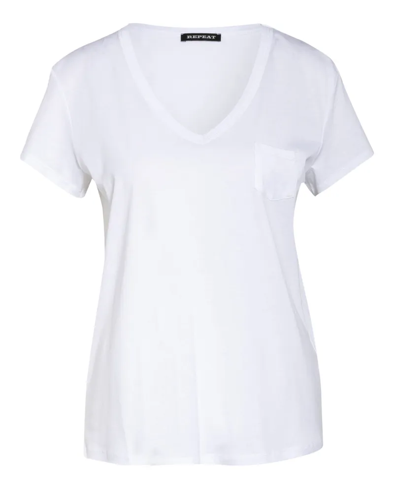Repeat T-Shirt weiss Weiss