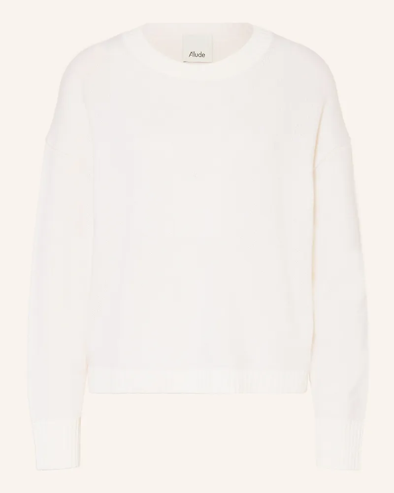 ALLUDE Cashmere-Pullover Ecru