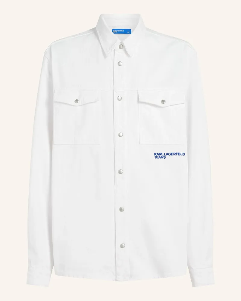 Karl Lagerfeld Hemd weiss Weiss