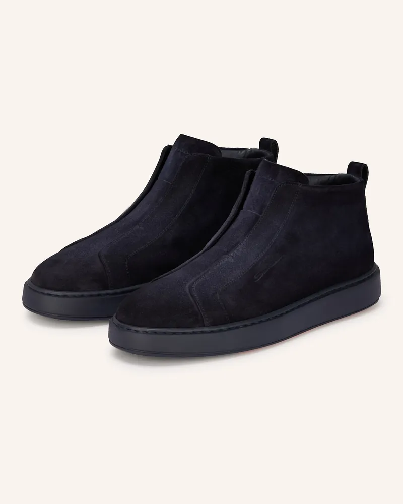 Santoni Slip-On-Sneaker Victory blau Dunkelblau