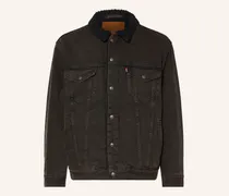 Levi's® Jeansjacke Mit Kunstfell braun