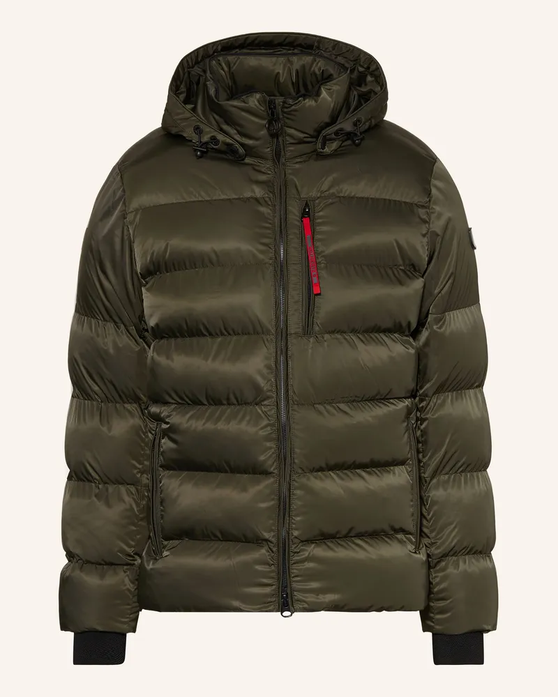 Wellensteyn Steppjacke Blackbird Mit Abnehmbare Kapuze gruen Oliv