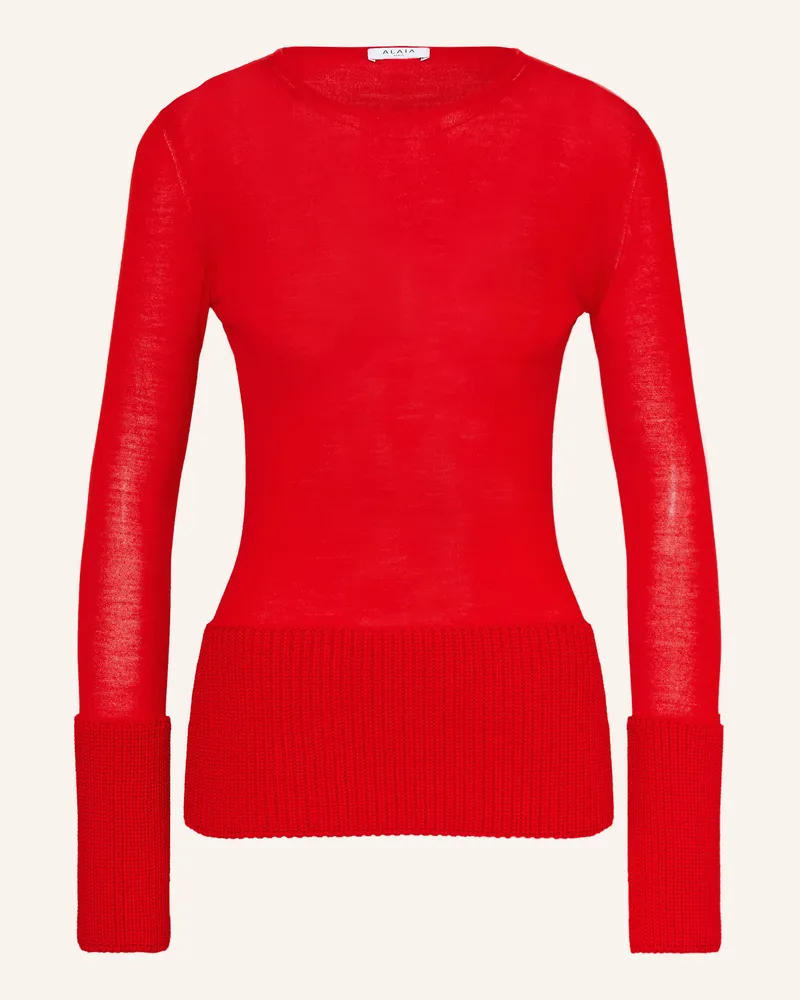 Alaïa Longsleeve rot Rot