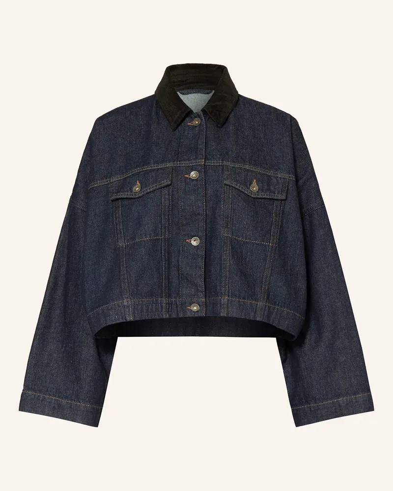 Drykorn Kastenjacke in Jeansoptik Dunkelblau