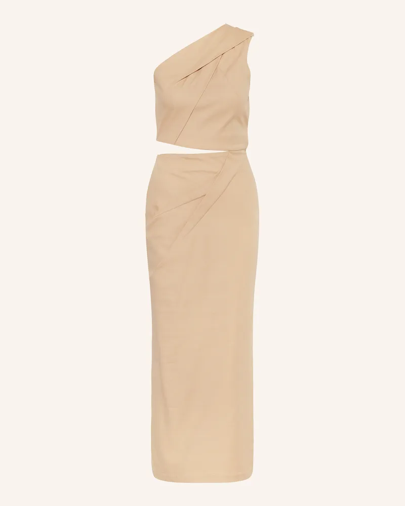 Max Mara One-Shoulder-Kleid NIEVO Hellbraun