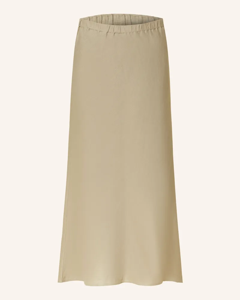 Mrs & HUGS Leinenrock gruen Oliv