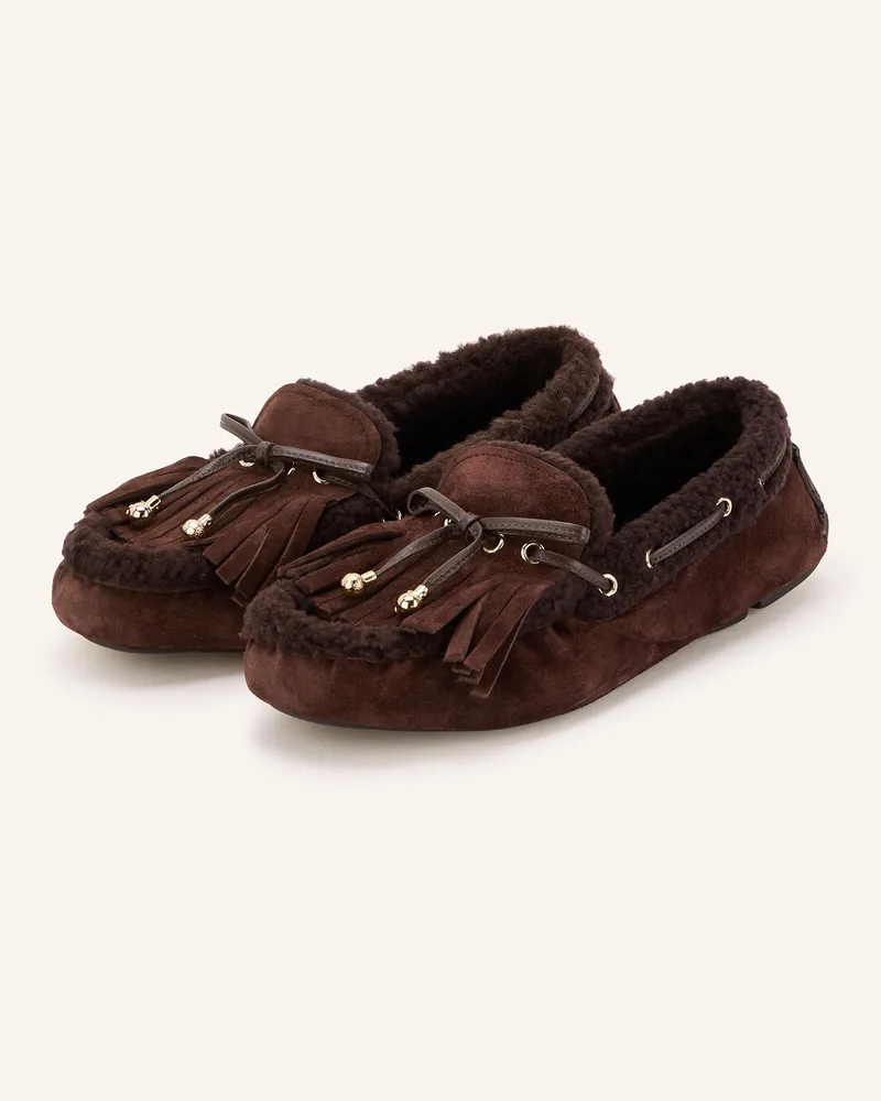 Jimmy Choo Mokassins MANON Dunkelbraun