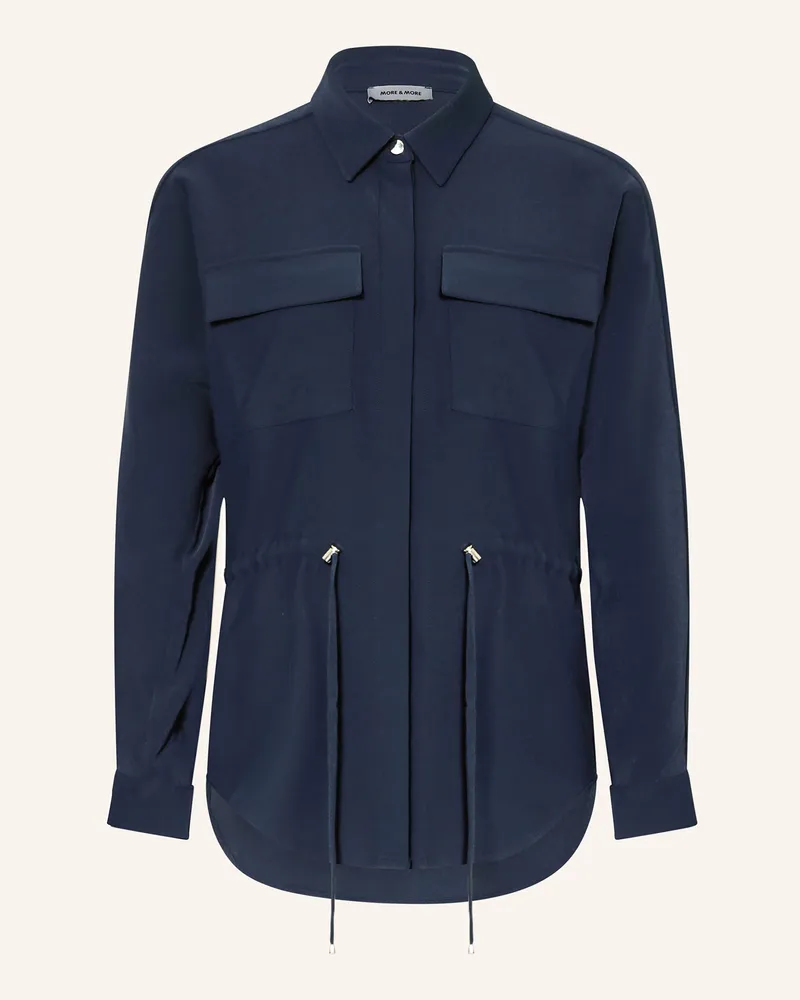 More & More Overshirt blau Dunkelblau