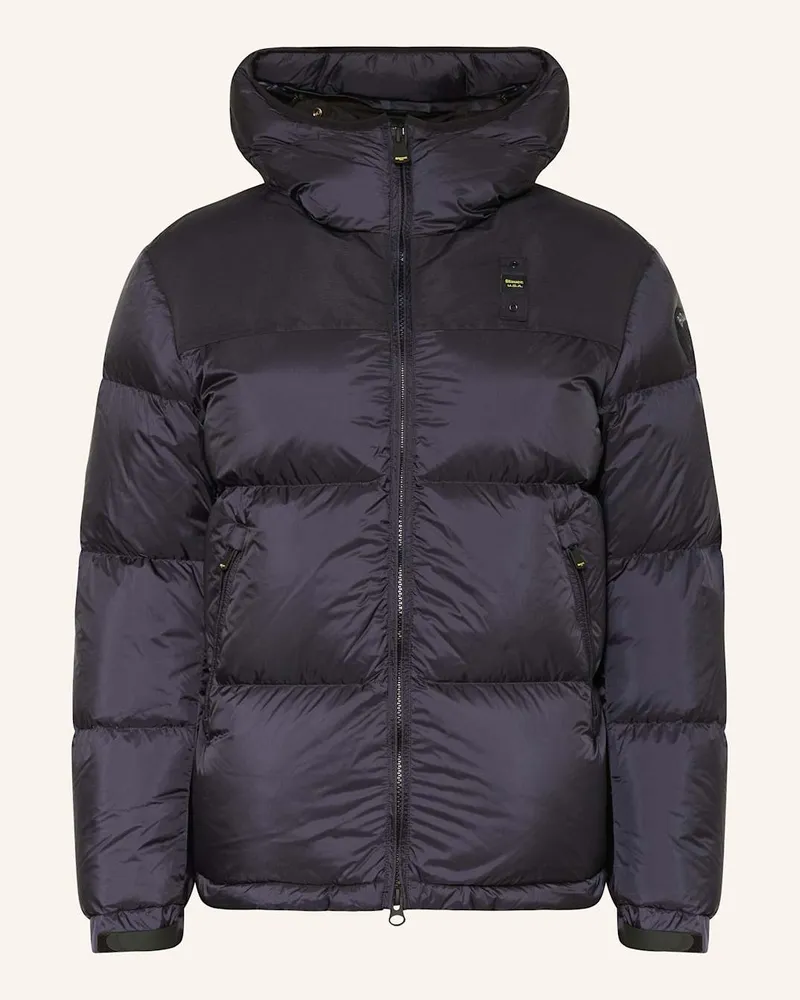 Blauer Daunenjacke Blau