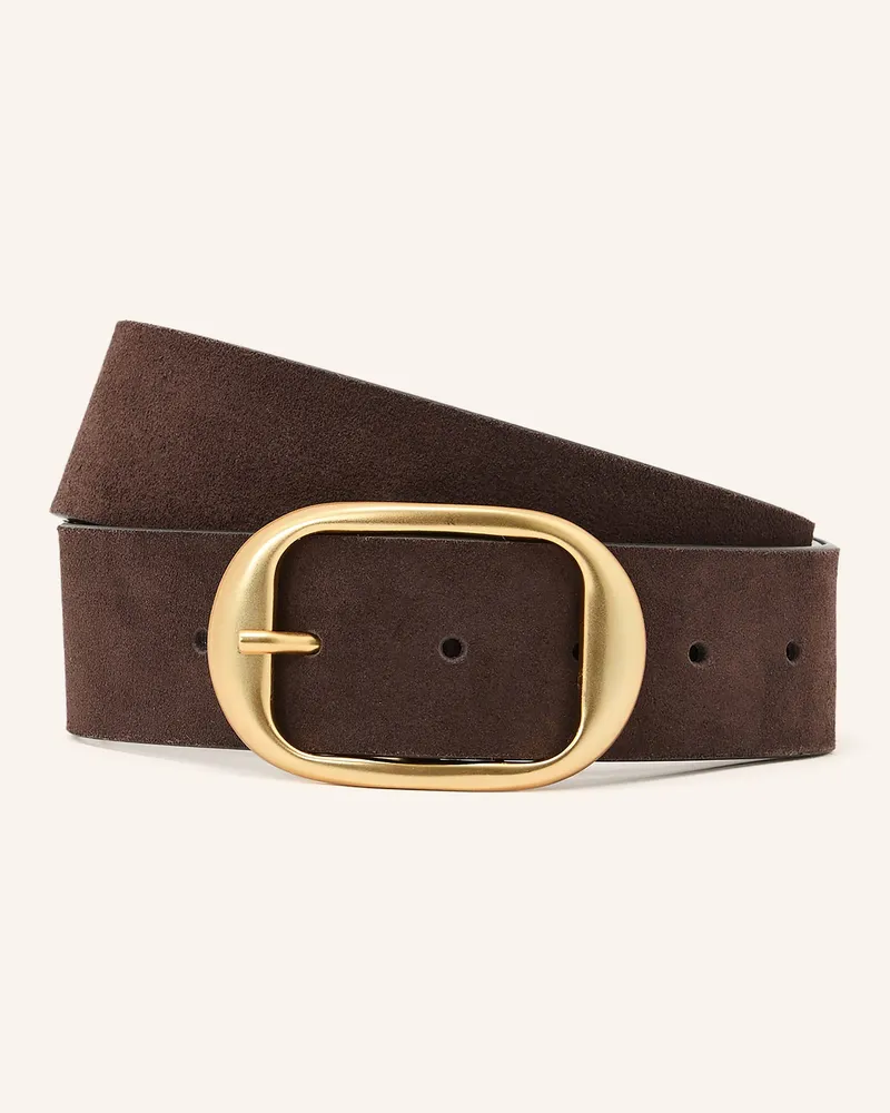 Reiss Ledergürtel ATHENA Dunkelbraun