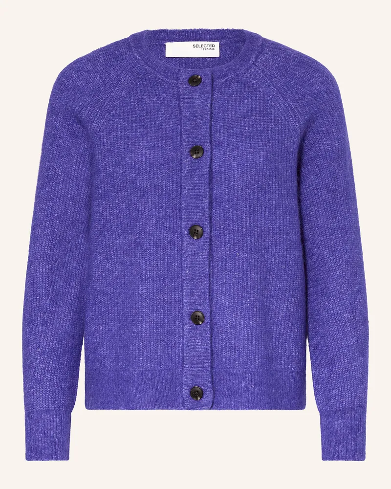 Selected Strickjacke Blau