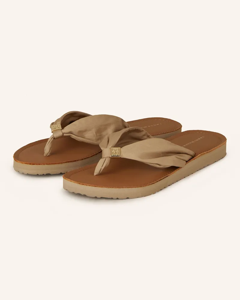 Tommy Hilfiger Zehentrenner Cognac