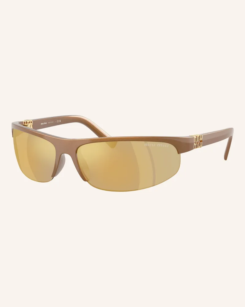 Miu Miu Sonnenbrille Mu a02sf silber Schwarz