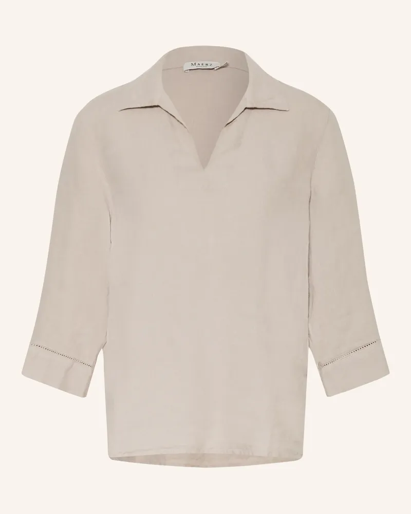 Maerz Blusenshirt Mit 3/4-Arm Aus Leinen beige Beige