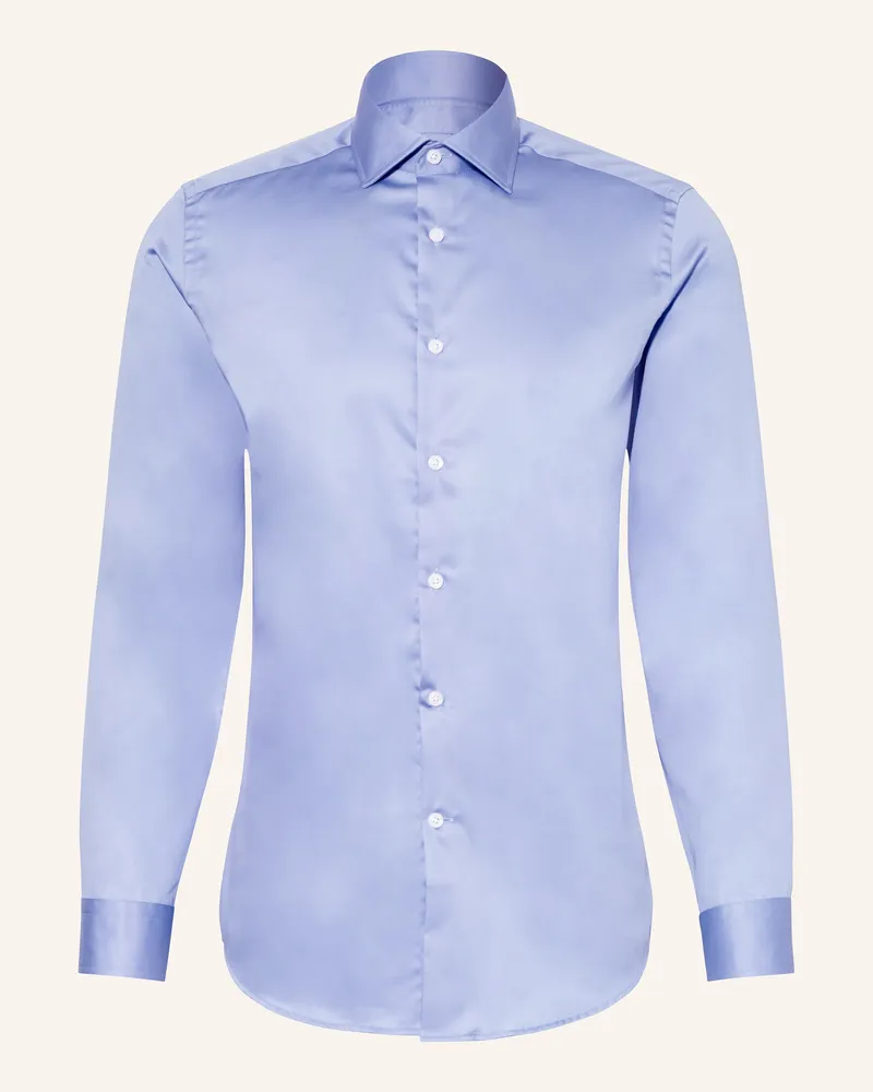 Reiss Satinhemd Remote Slim Fit blau Hellblau