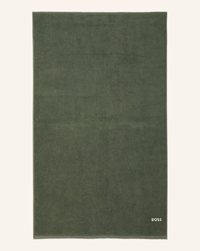 HUGO BOSS Badetuch Edge gruen Grün