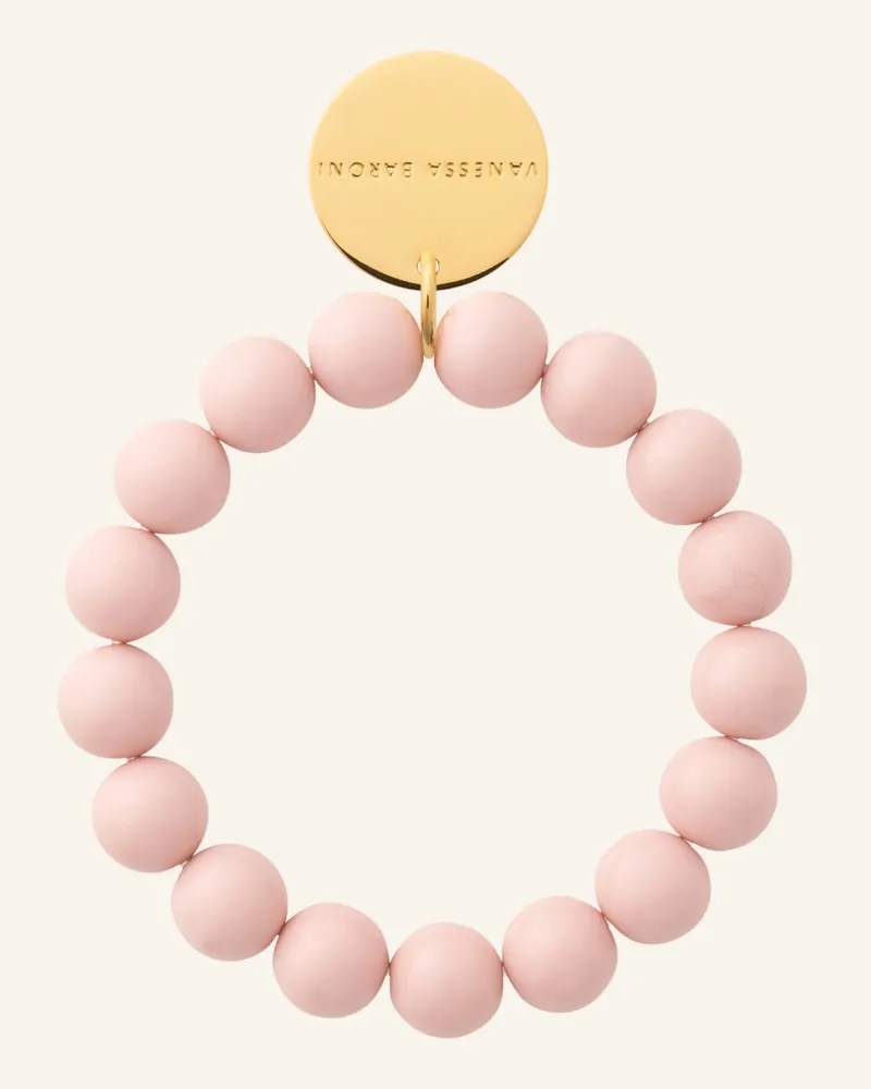 Vanessa Baroni Armbänder MINI BEADS FLEX BRACELET LIGHT ROSE by GLAMBOU Gold
