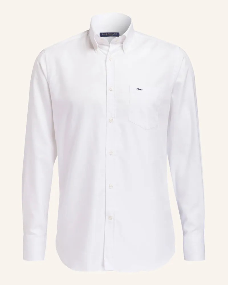Paul & Shark Hemd Slim Fit weiss Weiss
