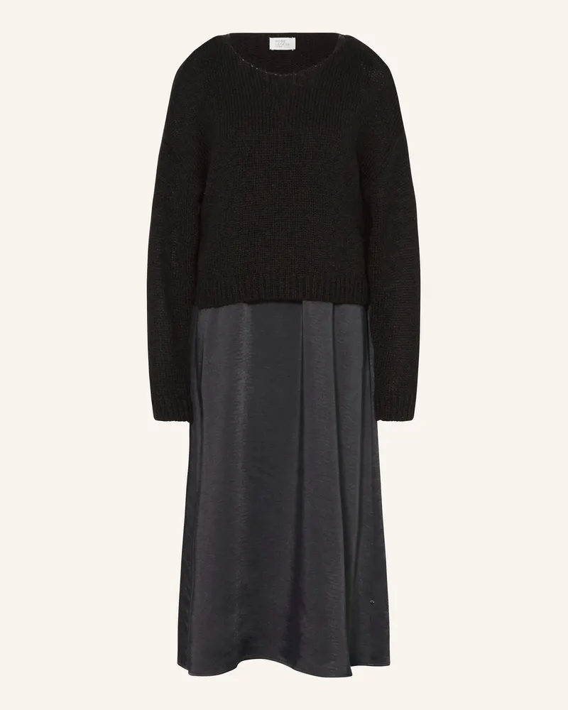 Vera Mont Set: Kleid Und Pullover schwarz Schwarz