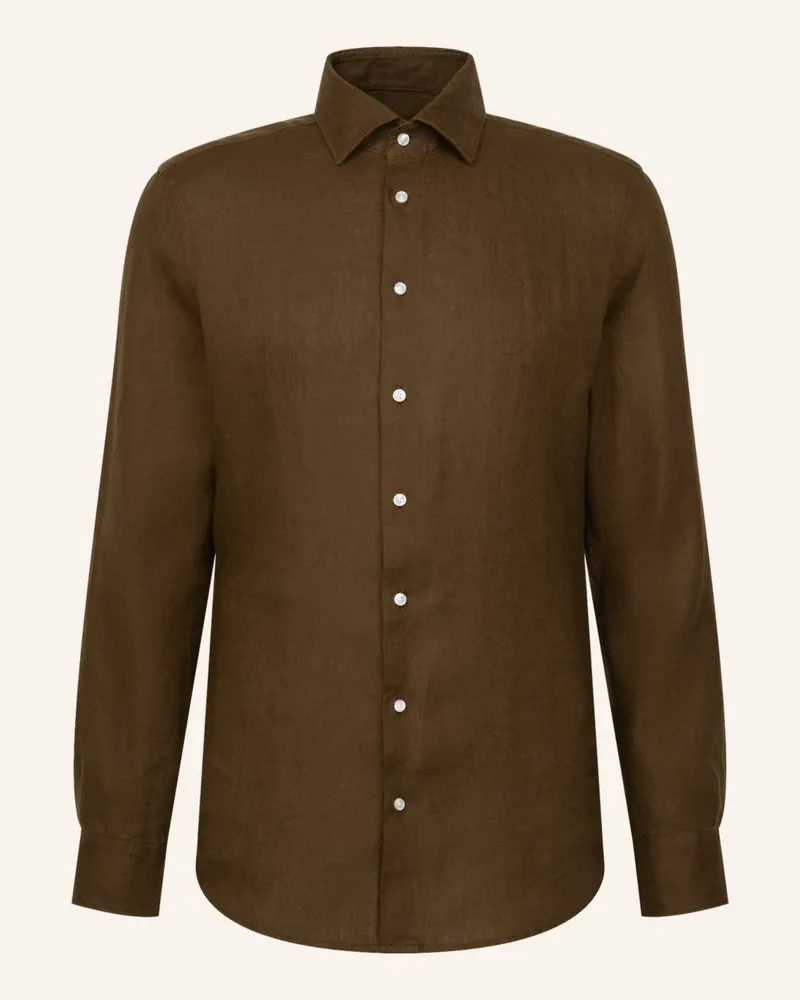 Seidensticker Leinenhemd Slim Fit Grün