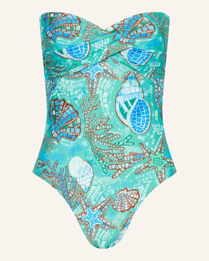Seafolly Australia Bandeau-Badeanzug LA MER Türkis
