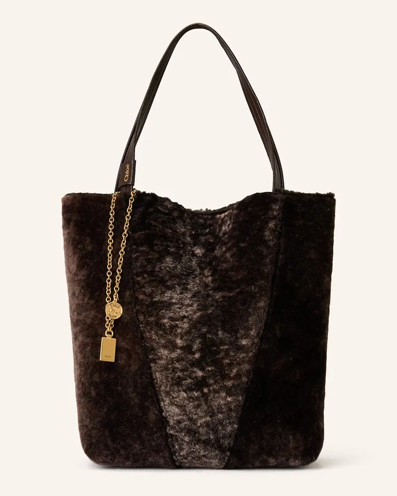Chloé Shopper Spin braun Kohl