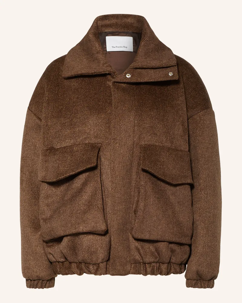 FRANKIE Shop Oversized-Jacke Elle braun Braun